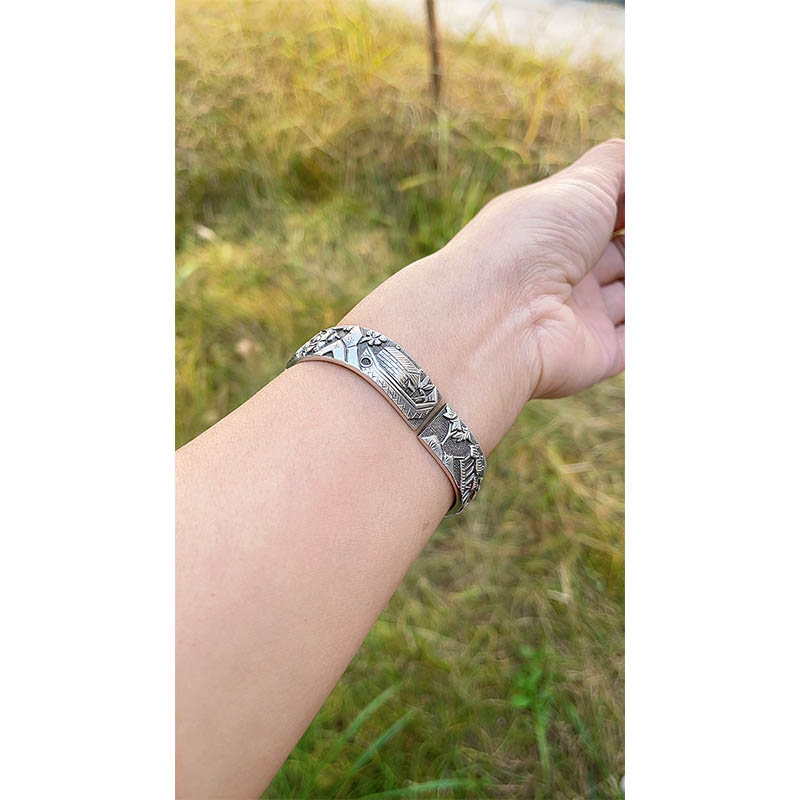 Yuqiao Gengdu Sterling Silver Bangle