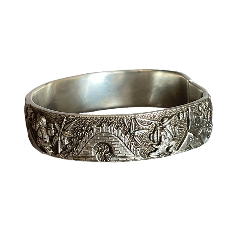 Yuqiao Gengdu Sterling Silver Bangle