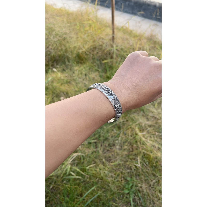 Yuqiao Gengdu Sterling Silver Bangle