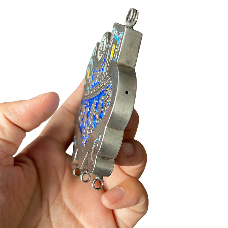 Eternal Joy & Everlasting Health Cloisonné Cauldron Locket