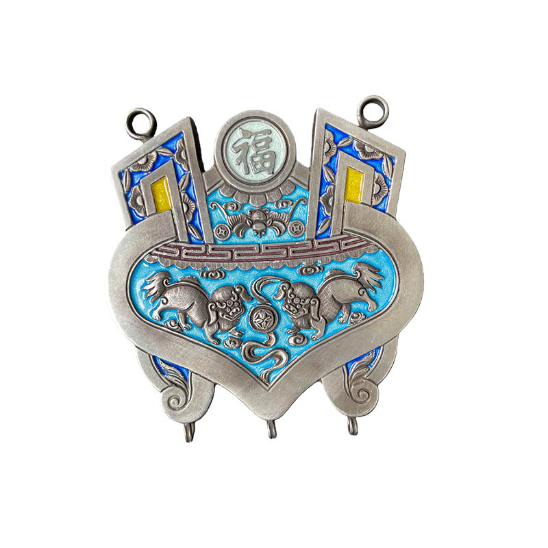 Eternal Joy & Everlasting Health Cloisonné Cauldron Locket