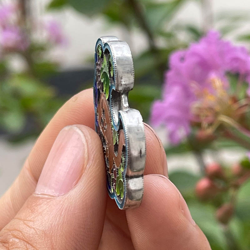 Squirrel Pattern Openwork Silver Locket