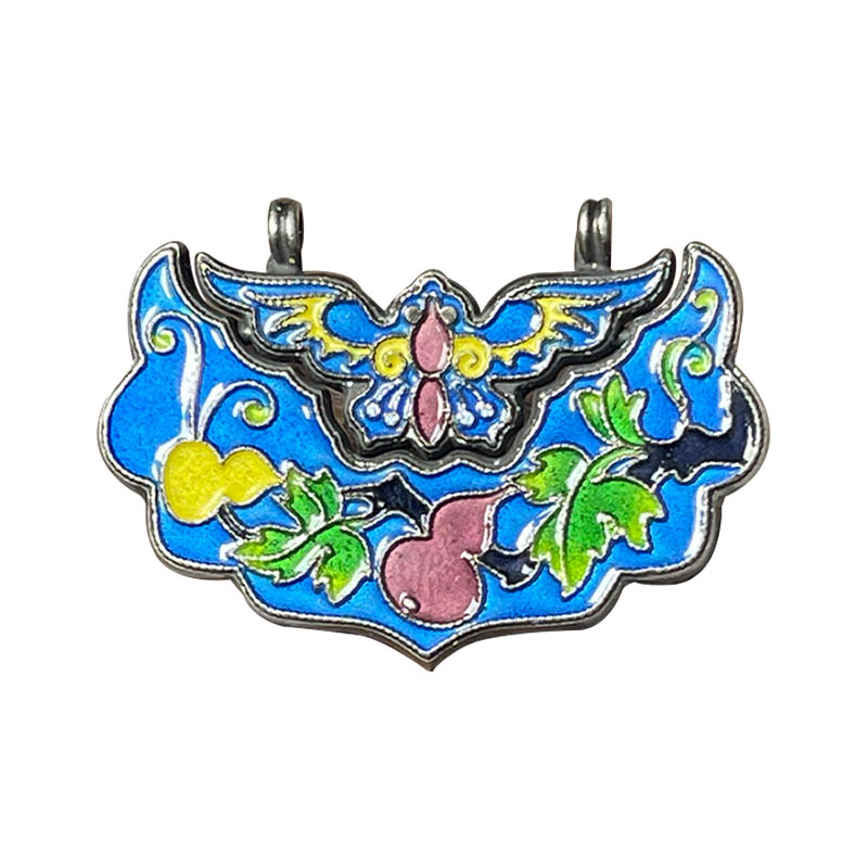 Swallow & Spring Motif Silver Locket