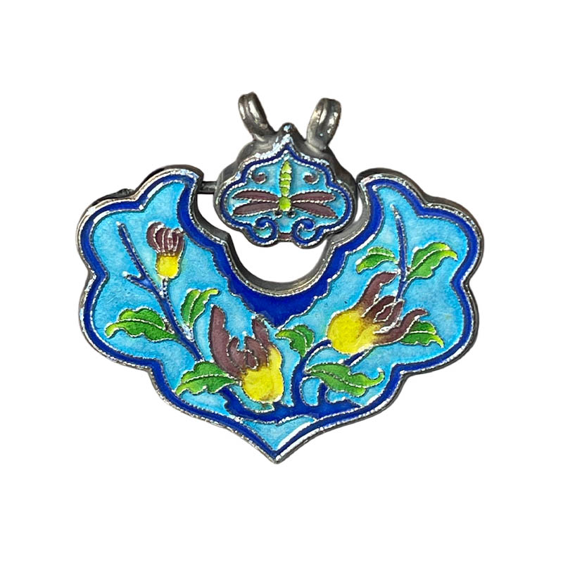 Dragonfly Enamel Silver Locket