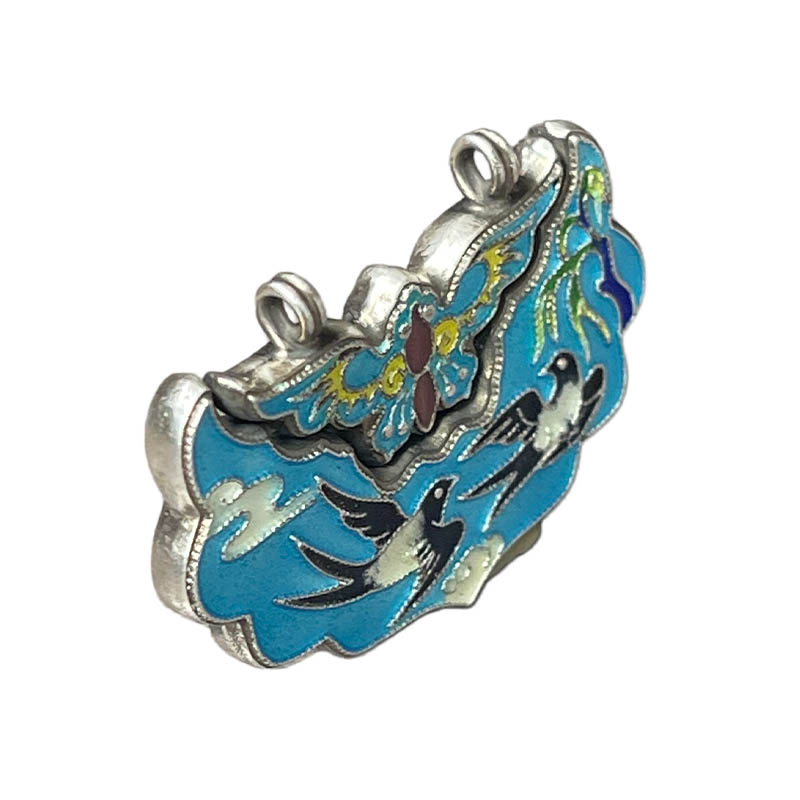 Swallows Returning Silver Locket
